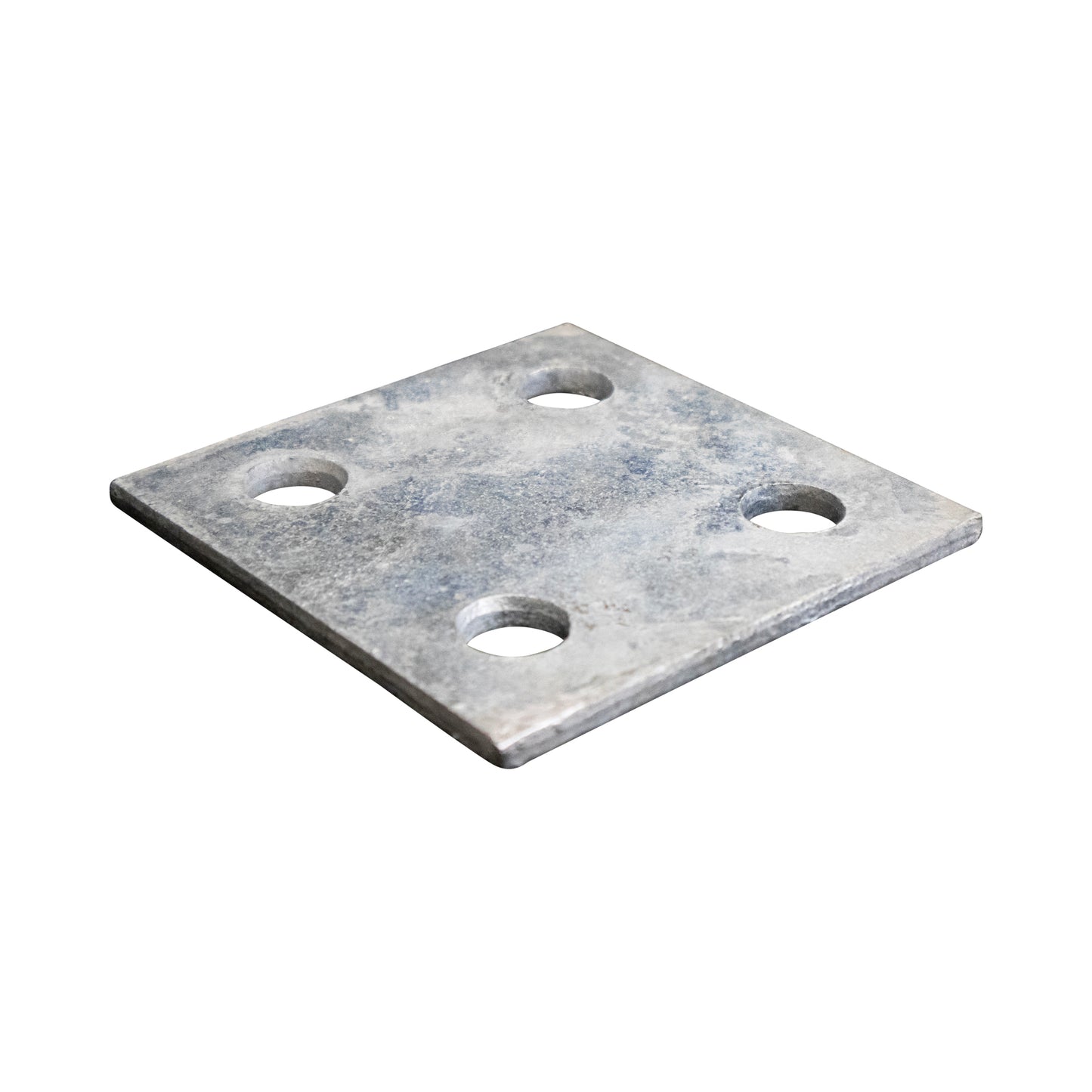 Base/Flange Plate Galvanized, 1/4" x 4" x 4", Pack of 50