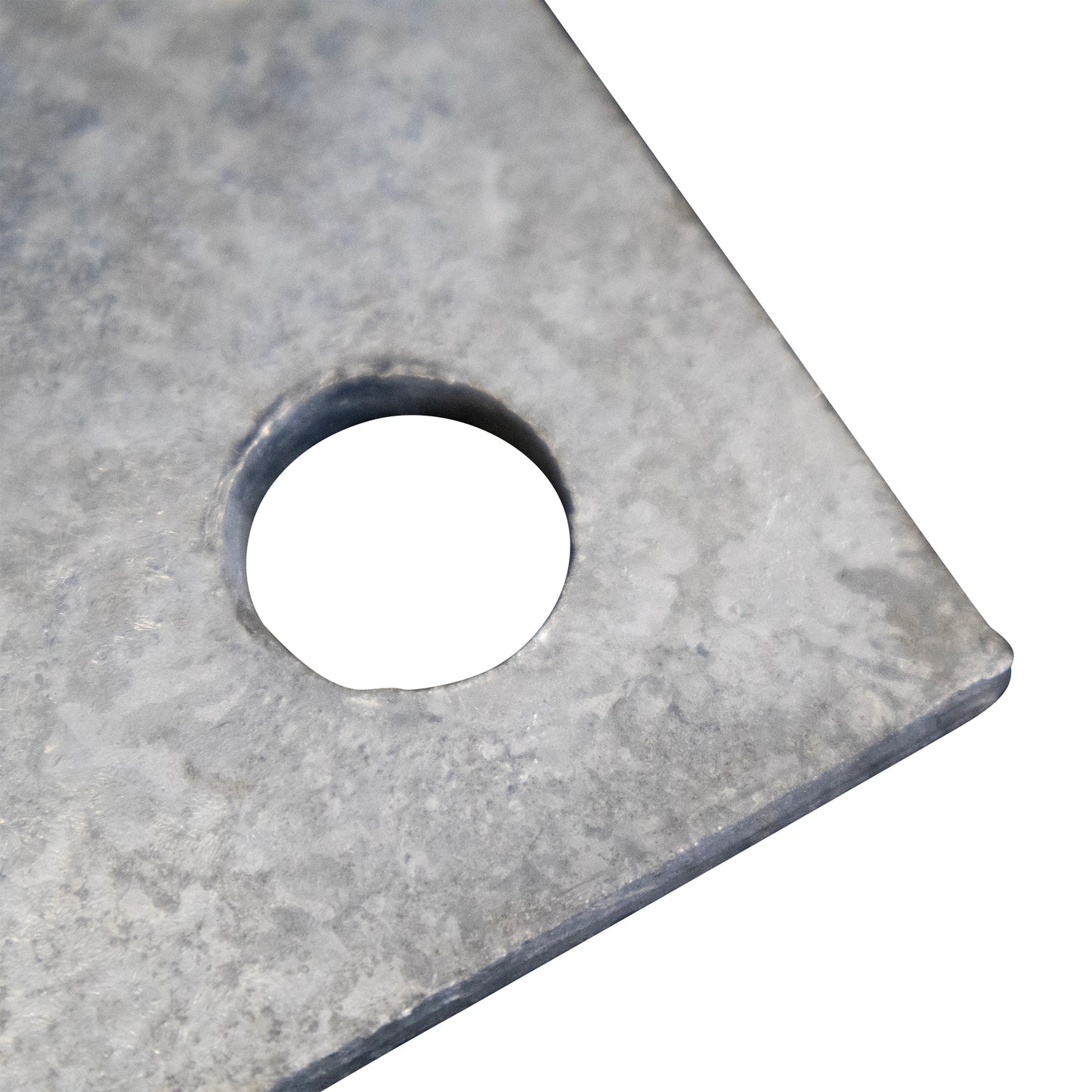 Base/Flange Plate Galvanized, 1/4" x 4" x 4", Pack of 50