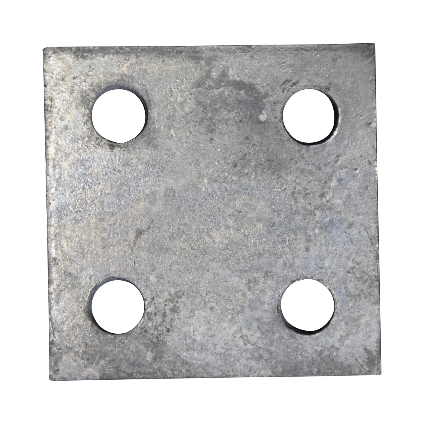 Base/Flange Plate Galvanized, 1/4" x 4" x 4", Pack of 50
