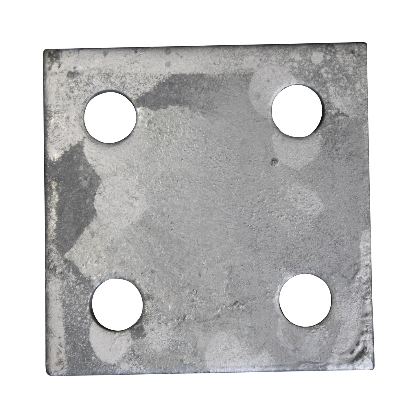 Base/Flange Plate Galvanized, 1/4" x 4" x 4", Pack of 50