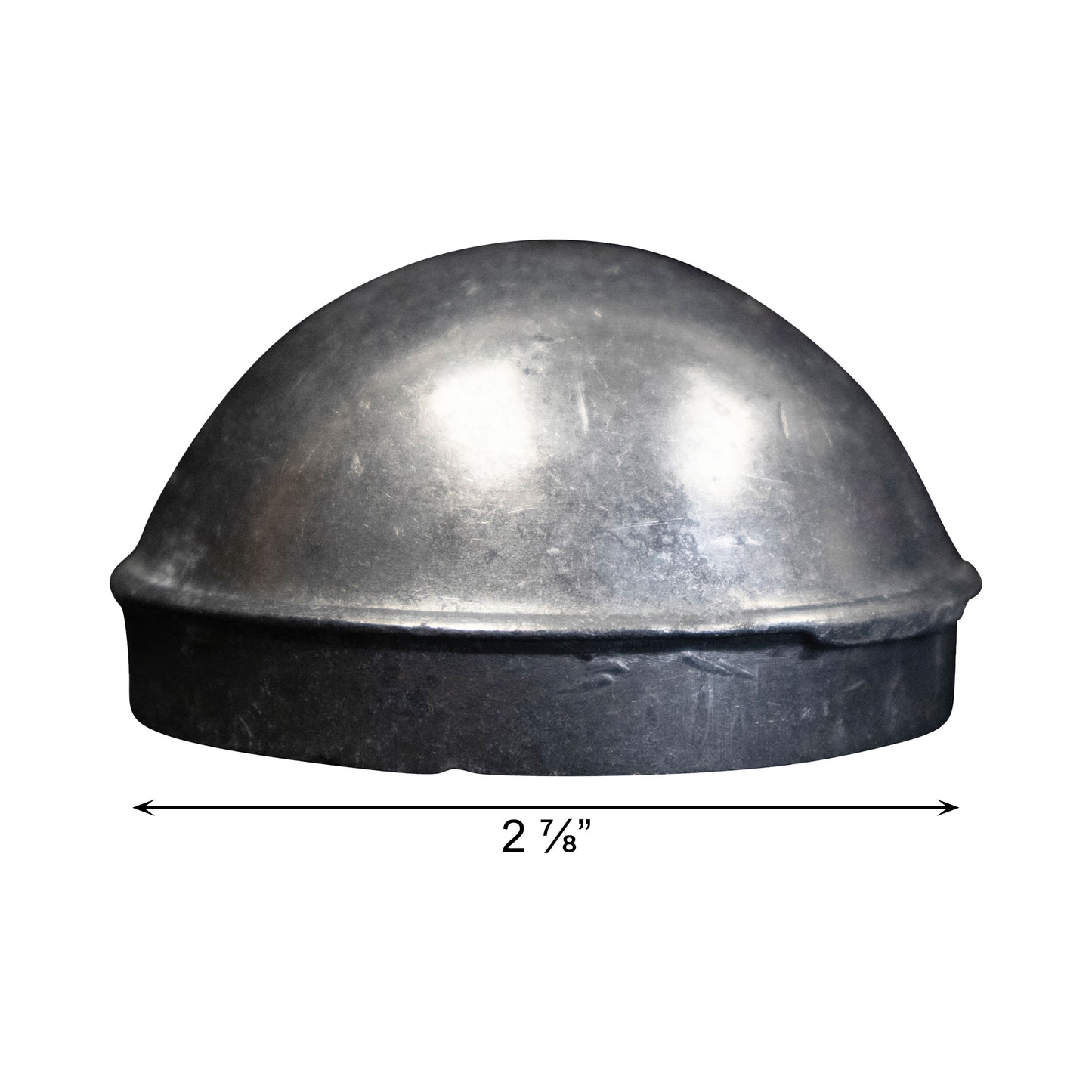 Aluminum DOME CAP, 2 7/8", Pack of 150