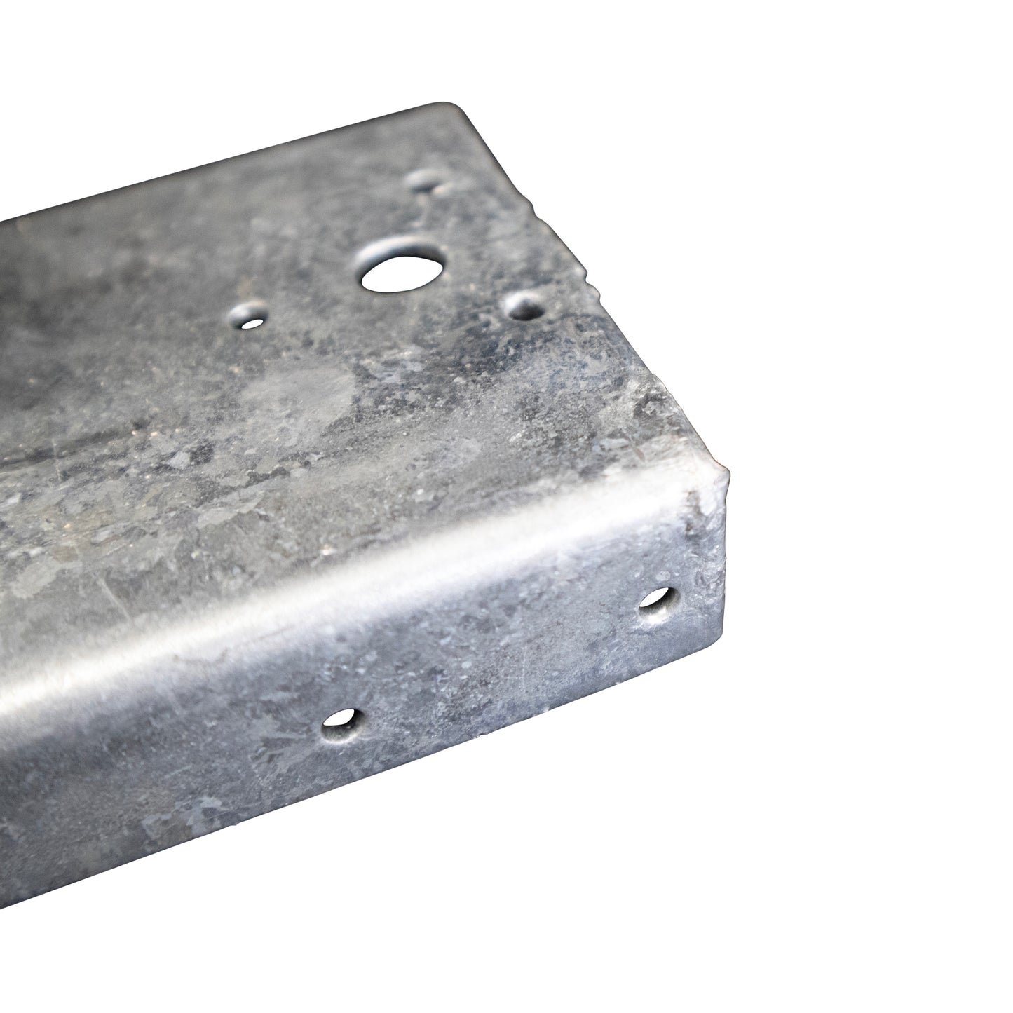 Wood to Steel Adapter (2 Set Screws) Galvanized 2 3/8" x 8", Pack of 50