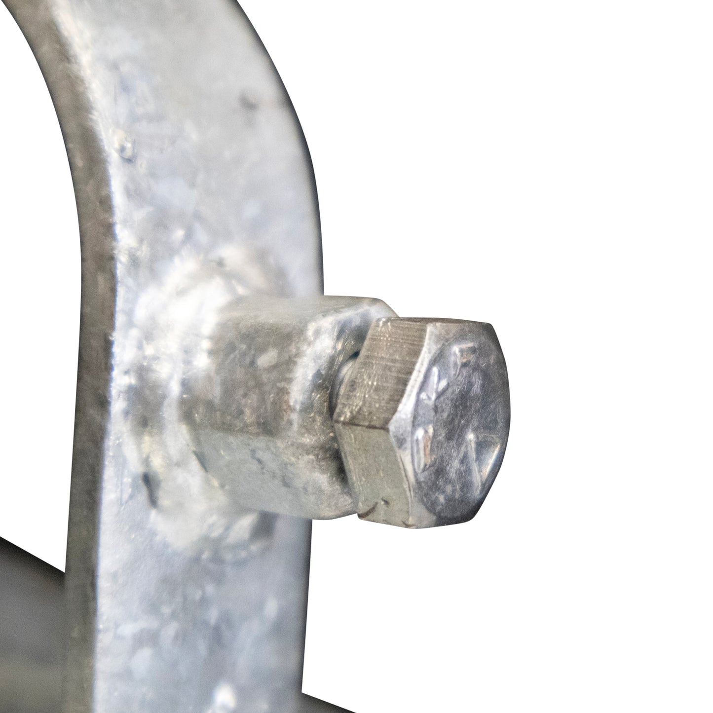 Wood to Steel Adapter (2 Set Screws) Galvanized 2 3/8" x 8", Pack of 50