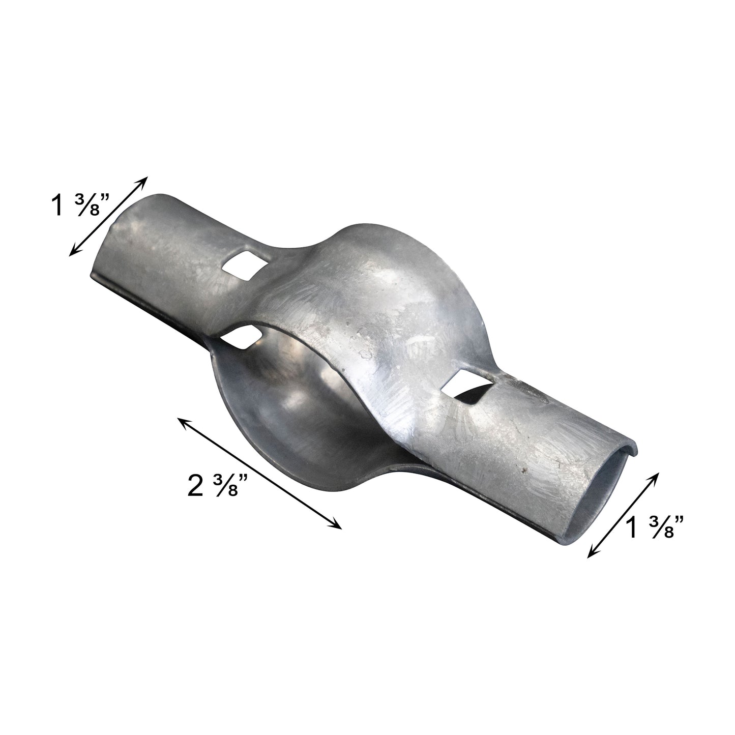 BOULEVARD/LINE RAIL CLAMP Galvanized 2 3/8" x 1 3/8", Pack of 100