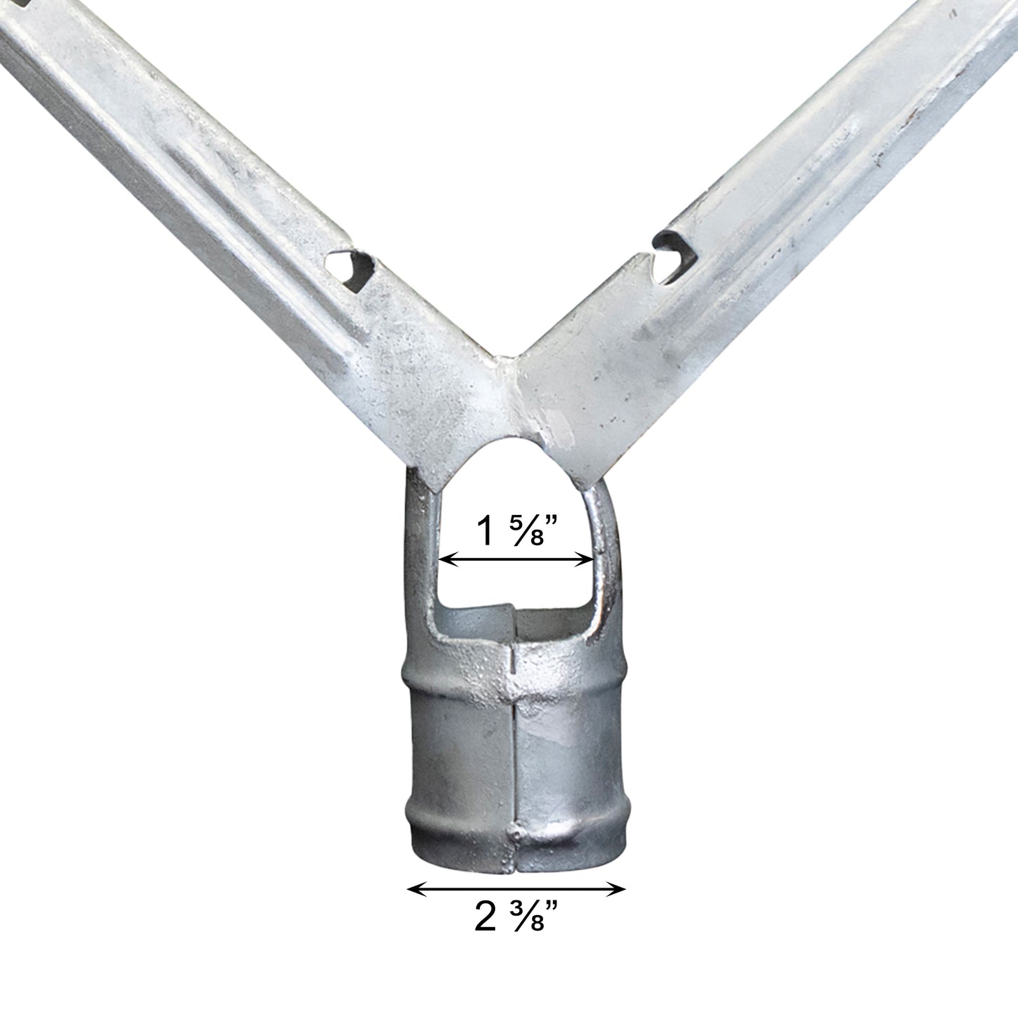 Y Barb Arm Galvanized 2 3/8" X 1 5/8", Pack of 15