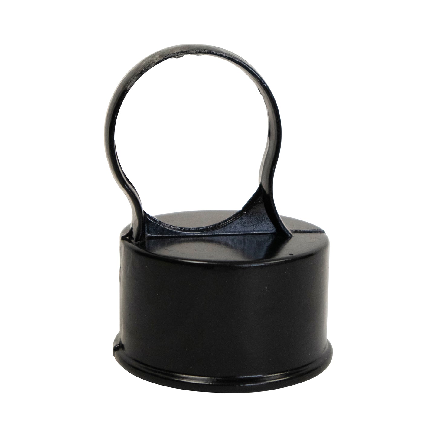 Aluminum LOOP CAP NO ACORN POWDER COATED BLACK, 2 3/8" x 1 5/8", Pack of 100