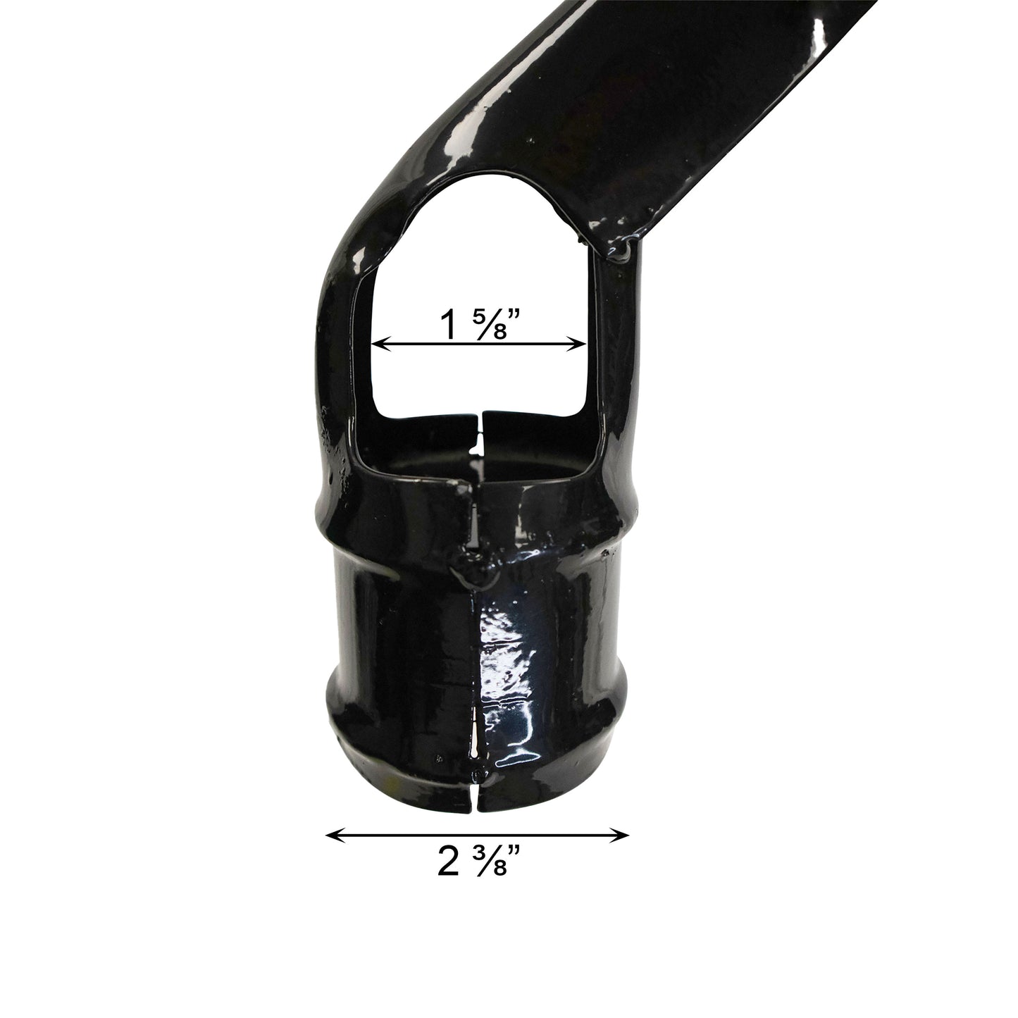 Barb Arm 3 Strand Powder Coated Black, 2 3/8" x 1 5/8", Pack of 25