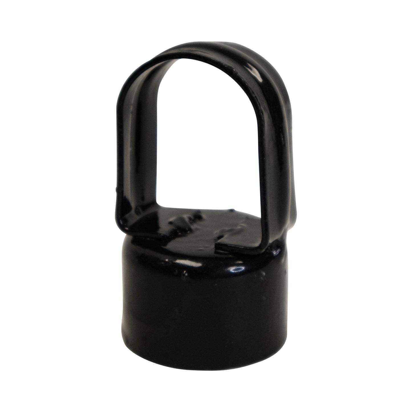 Loop Cap Steel Powder Coated Black, 1 7/8" x 1 5/8", Pack of 50