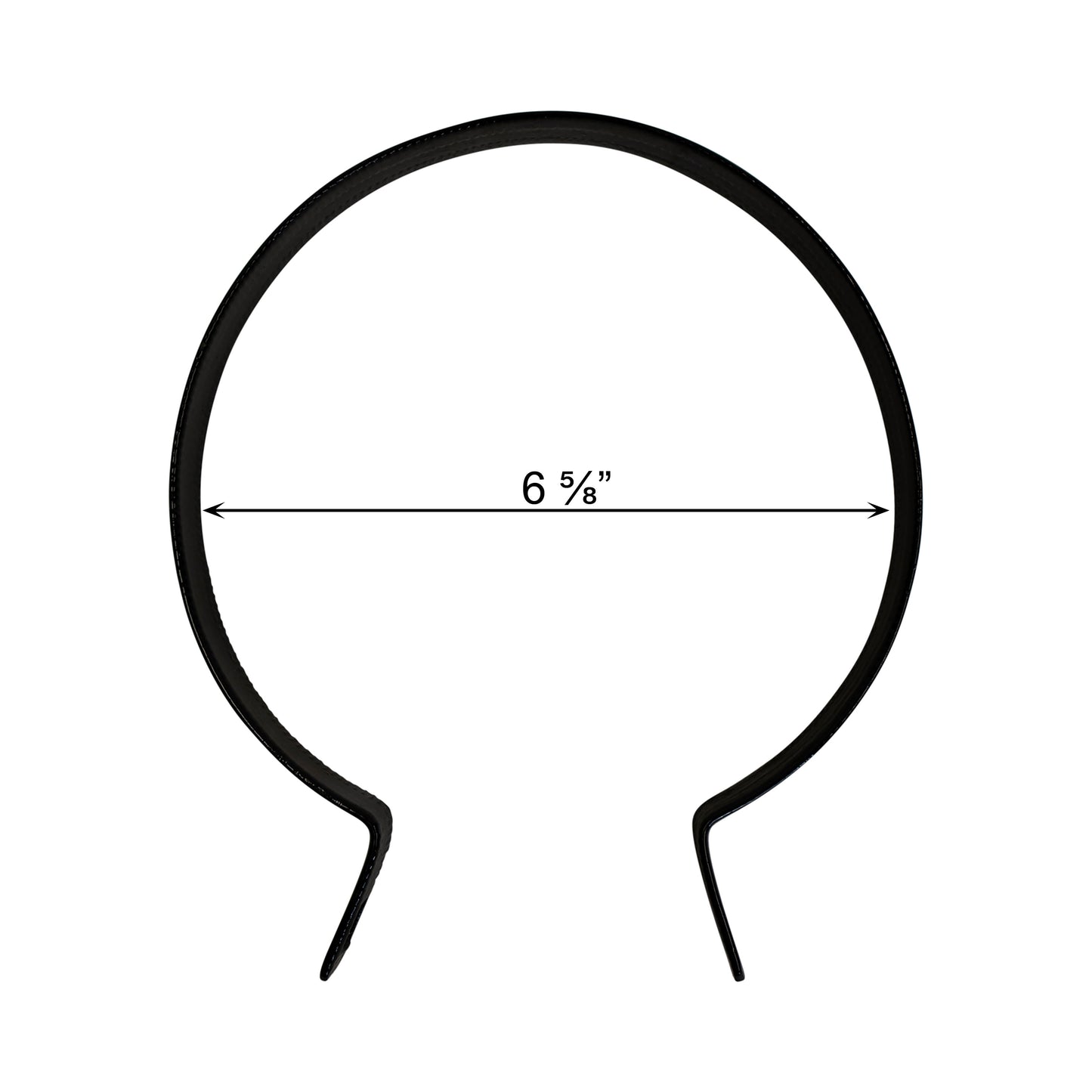 Brace Band (Beveled) Powder Coated Black, 6 5/8", Pack of 25