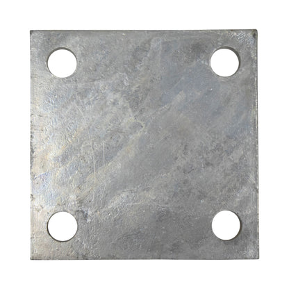 Base/Flange Plate Galvanized, 1/4" x 6" x 6", Pack of 20