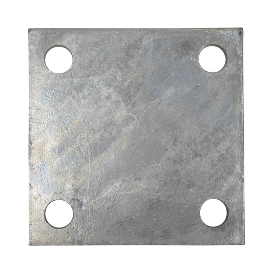 Base/Flange Plate Galvanized, 1/4" x 6" x 6", Pack of 20