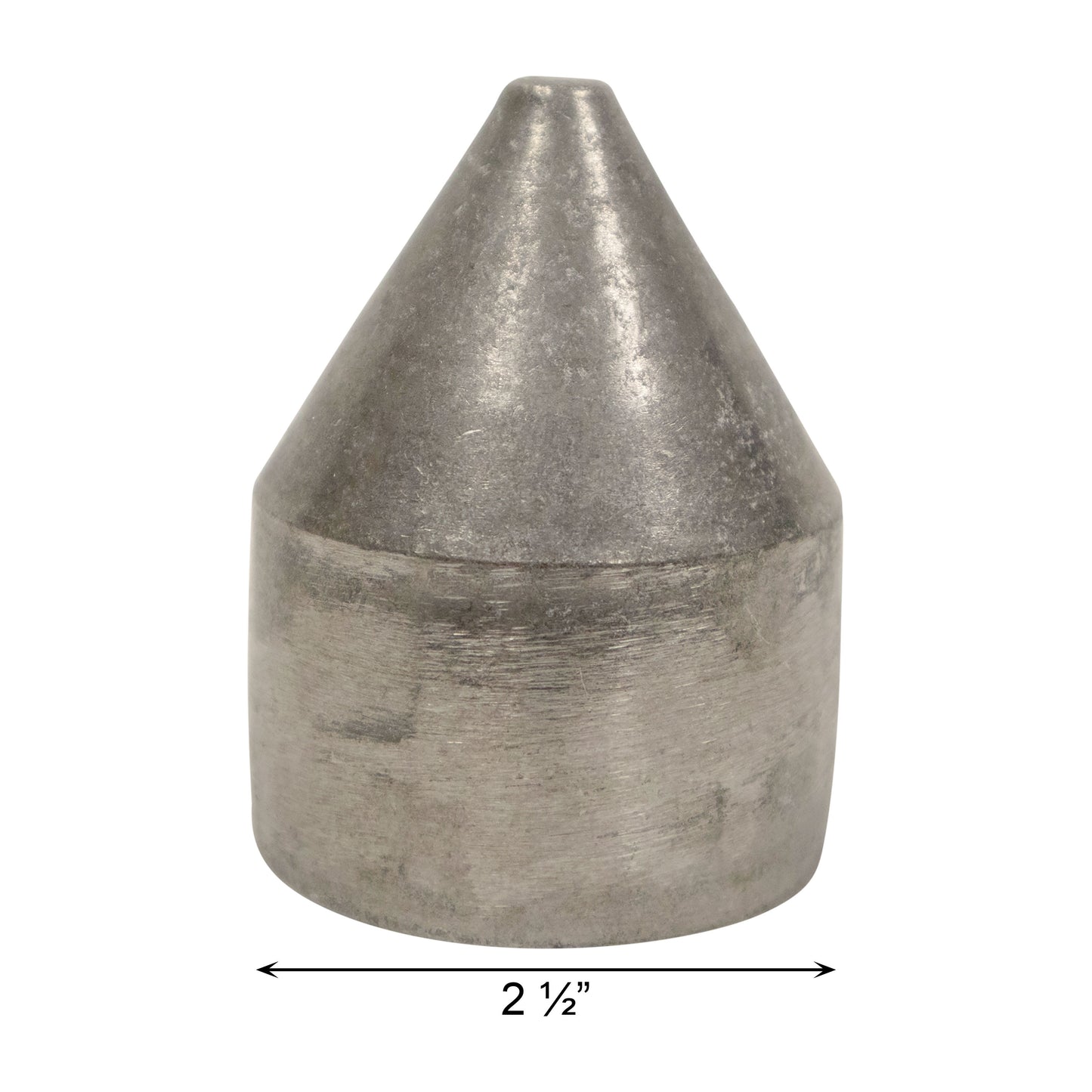 Aluminum BULLET CAP, 0 - WAY 2 1/2", Pack of 100
