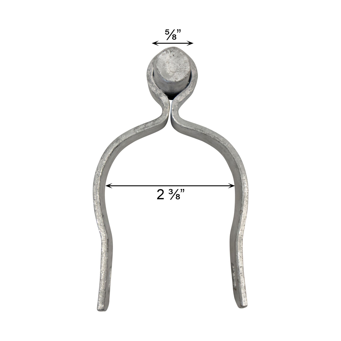 Male Hinge Galvanized 2 3/8" x 5/8", Pack of 100