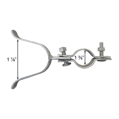 Fork Latch Assembly, Lockable with Padlock, 1 7/8" X 1 3/8", Galvanized