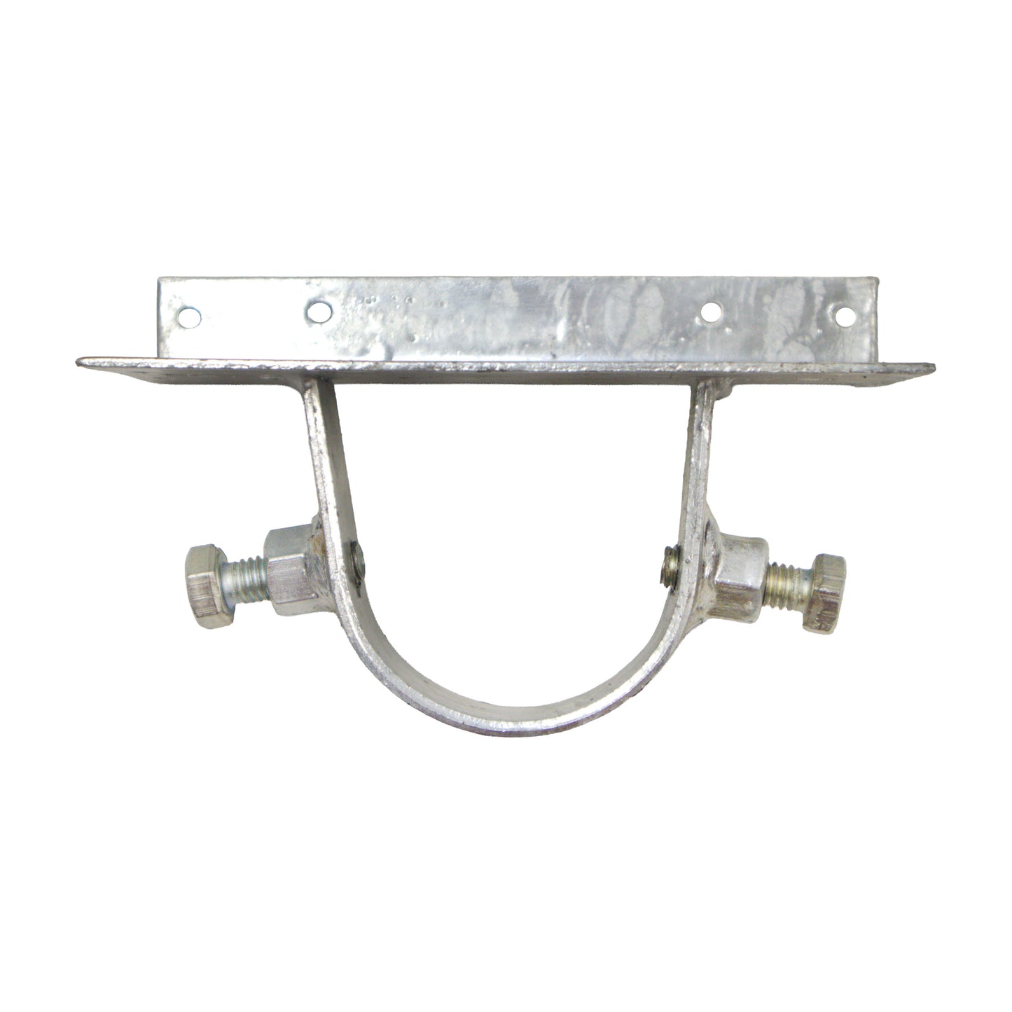 Wood to Steel Adapter (2 Set Screws) Galvanized, 2 3/8" X 6"