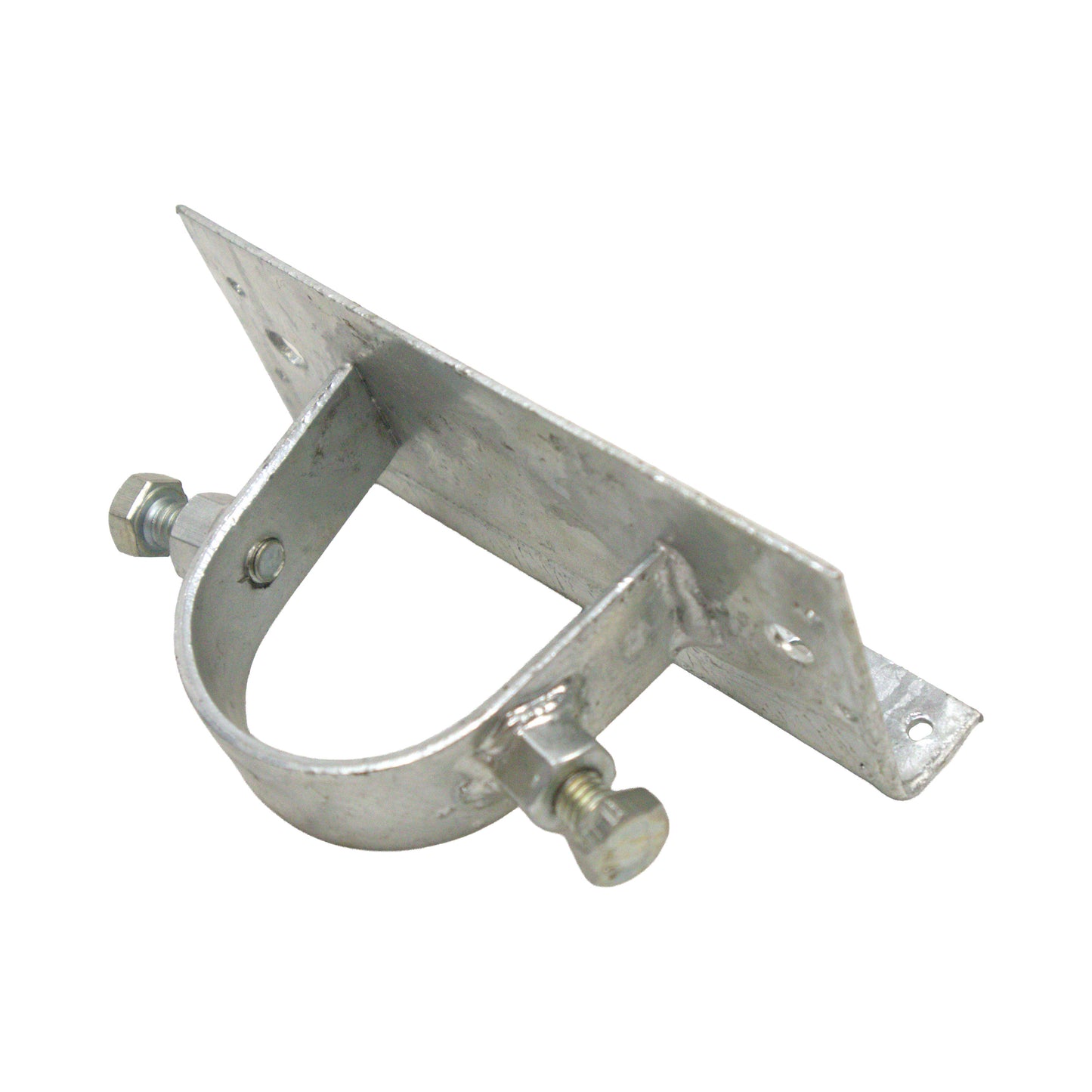 Wood to Steel Adapter (2 Set Screws) Galvanized, 2 3/8" X 6"
