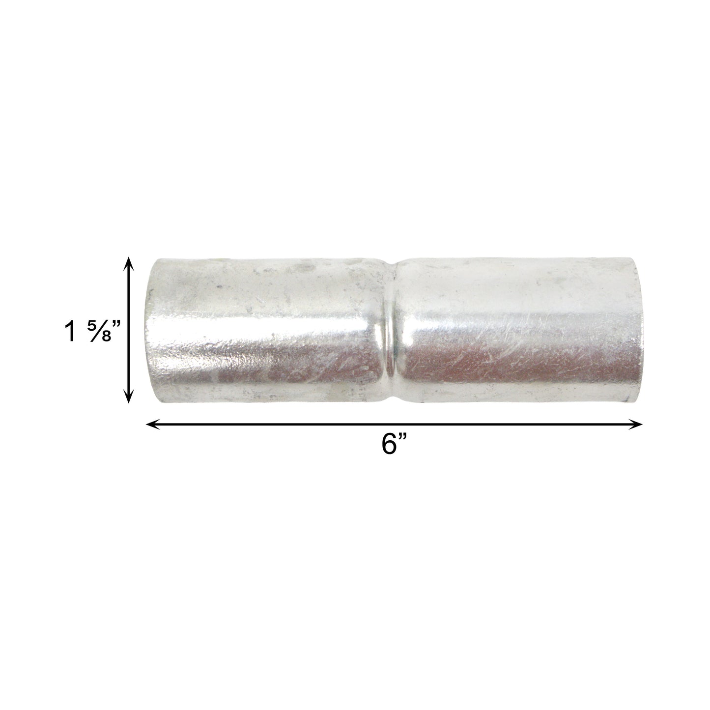 Sleeve Steel Galvanized, 1 5/8"X 6"