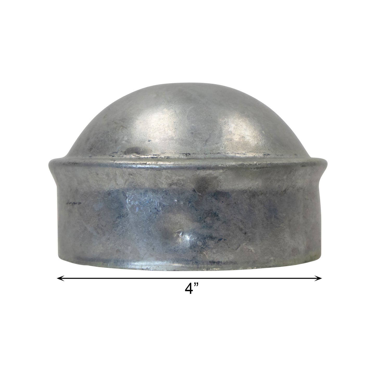 Post/Dome Caps Galvanized 4", Pack of 100