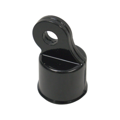 Aluminum RAIL END Powder Coated Black, 1 3/8"