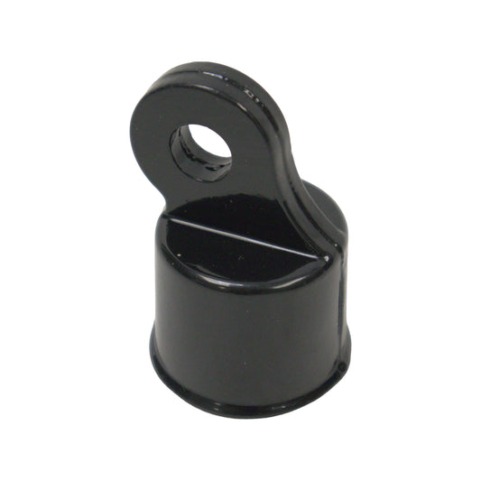 Aluminum RAIL END Powder Coated Black, 1 3/8"