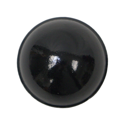 Aluminum Dome Cap Powder Coated Black, 2 3/8"