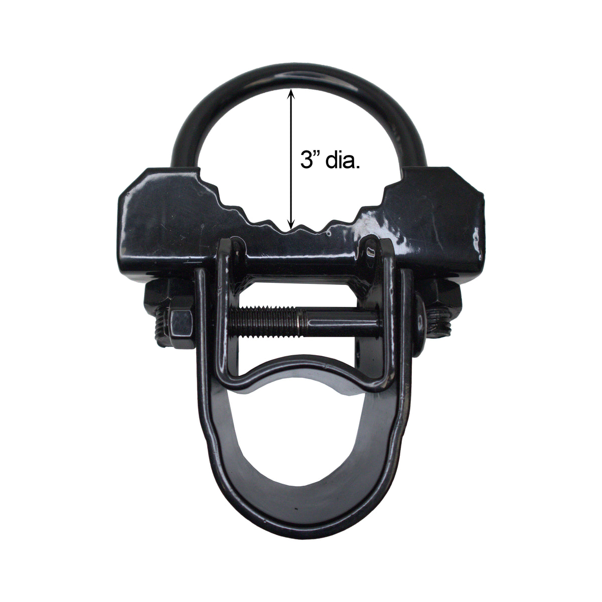 Bull Dog Hinge, Powder Coated Black, 3"