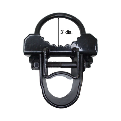 Bull Dog Hinge, Powder Coated Black, 3"