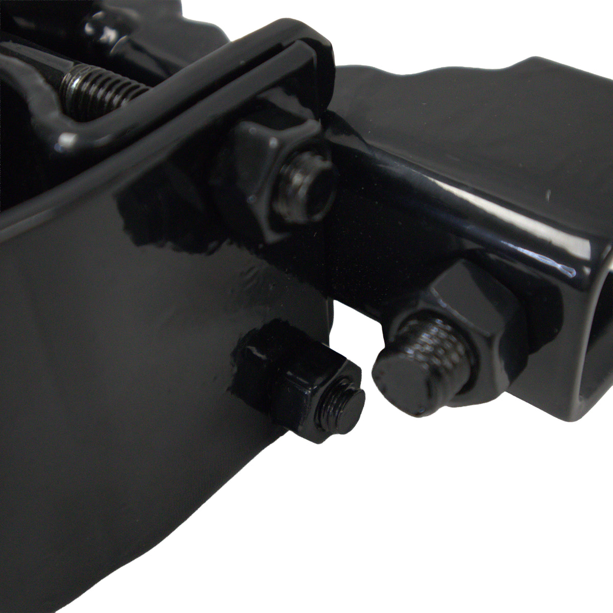 Bull Dog Hinge, Powder Coated Black, 4"