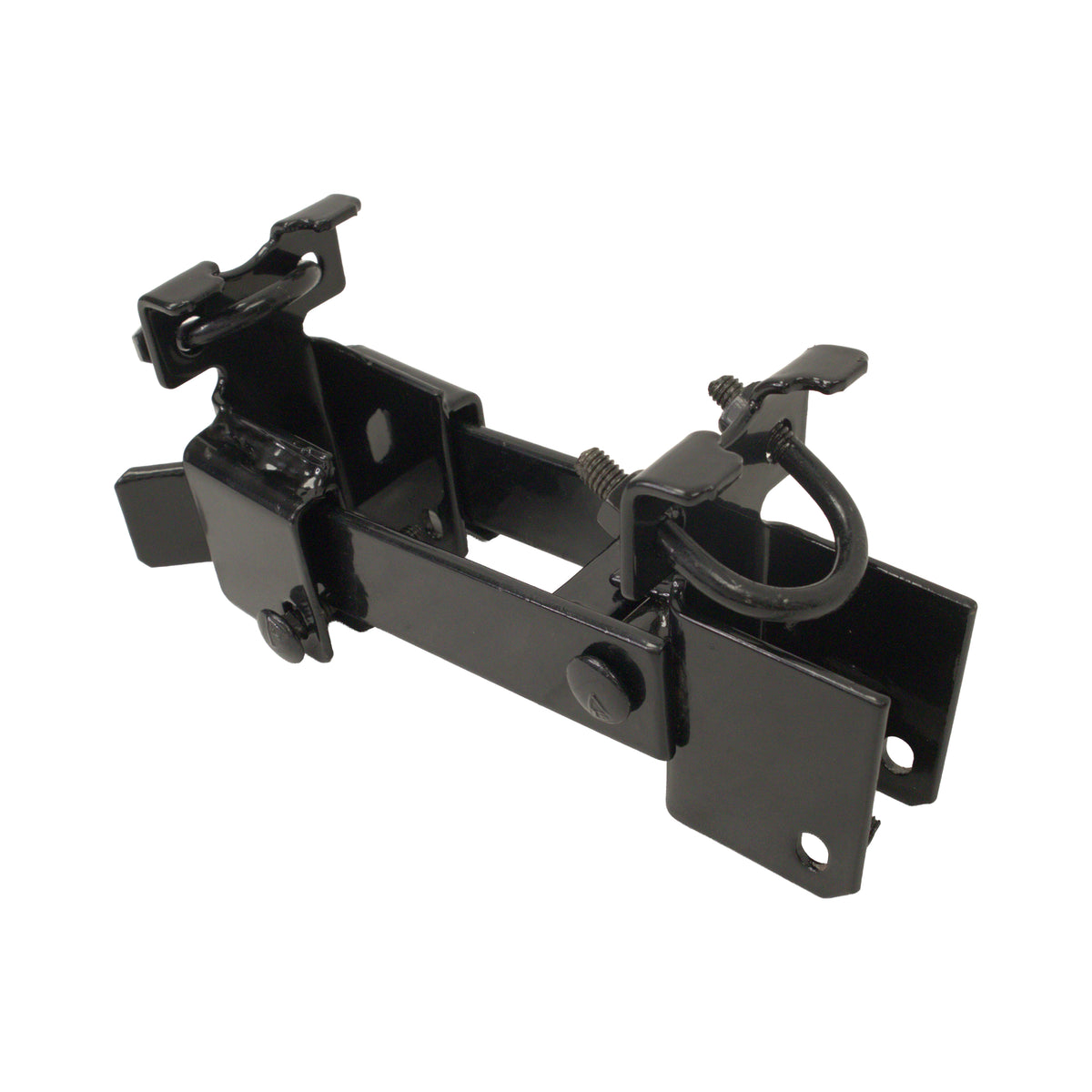 Double Gate Latch for Residential 1 3/8" Gate Frames HDG + Powder Coated Black