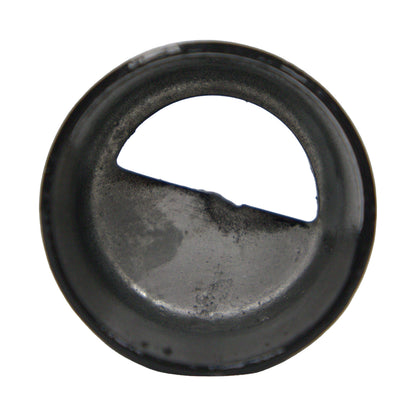 Rail End Half Moon Powder Coated Black, 1 5/8"