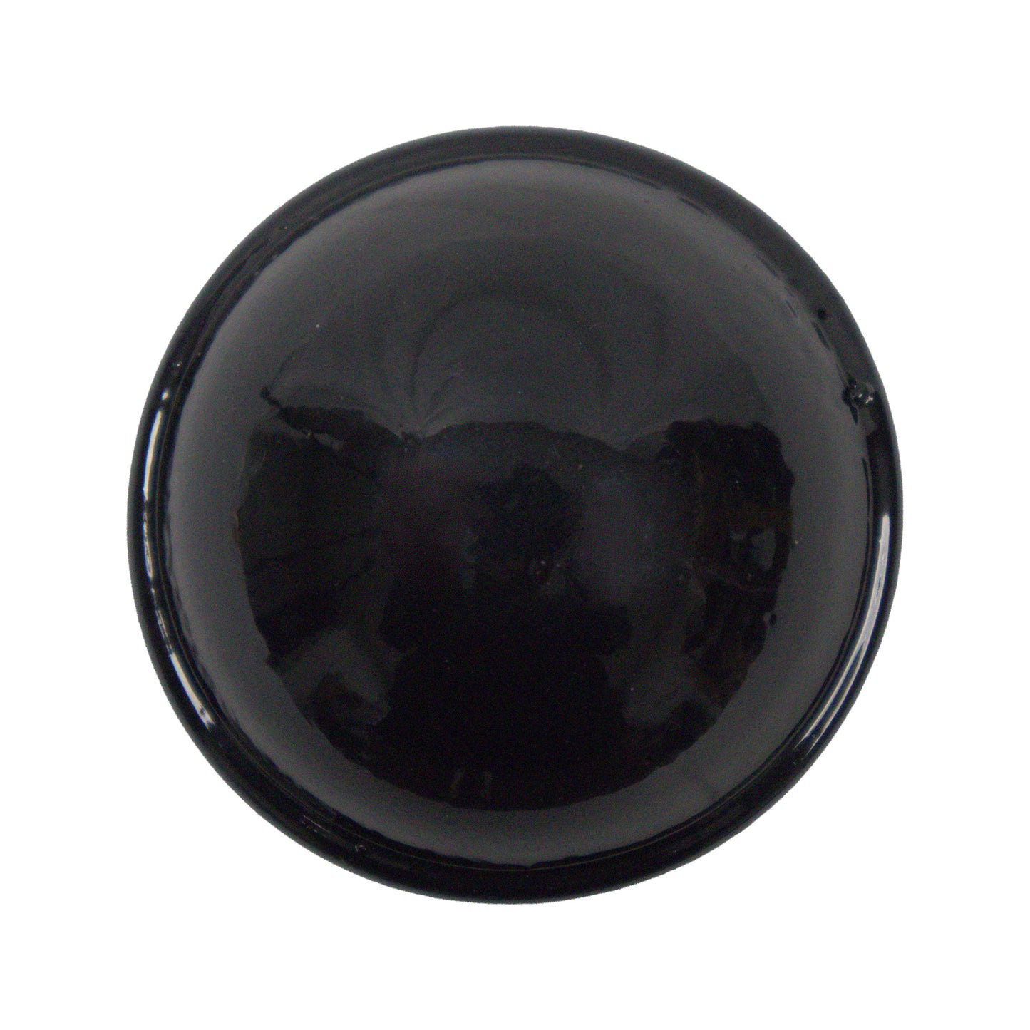 Post/Dome Cap Powder Coat Black, 1 7/8"