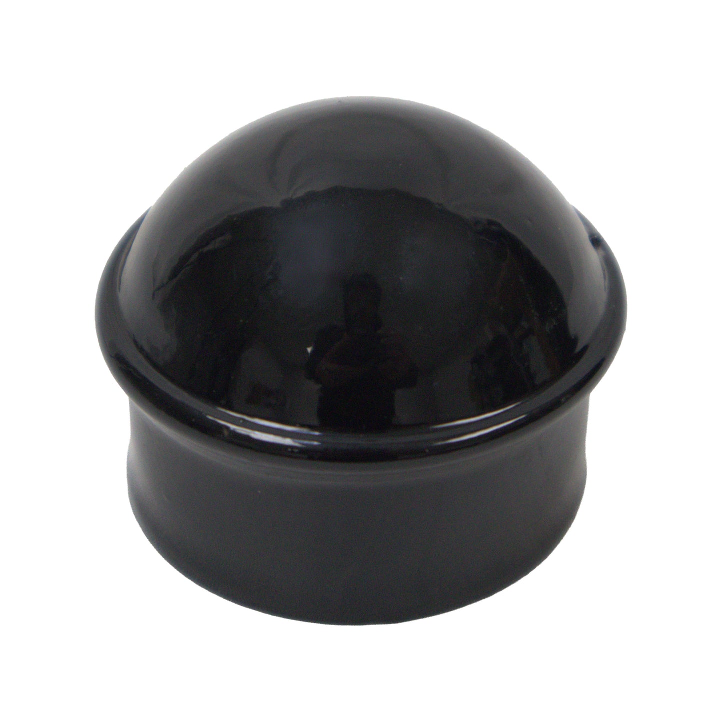Post/Dome Cap Powder Coat Black, 1 7/8"