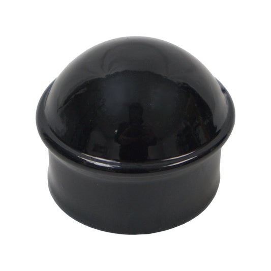 Post/Dome Cap Powder Coat Black, 1 7/8"