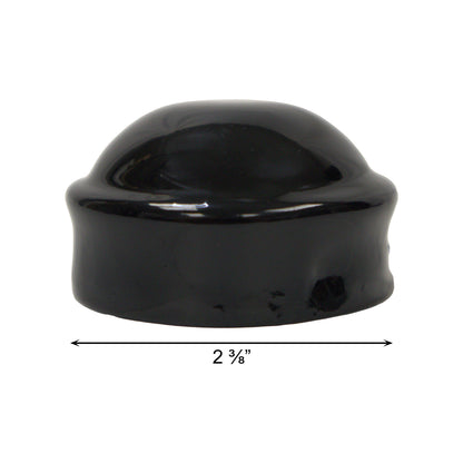 Post/Dome Cap Powder Coat Black, 2 3/8"