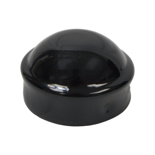 Post/Dome Cap Powder Coat Black, 2 3/8"
