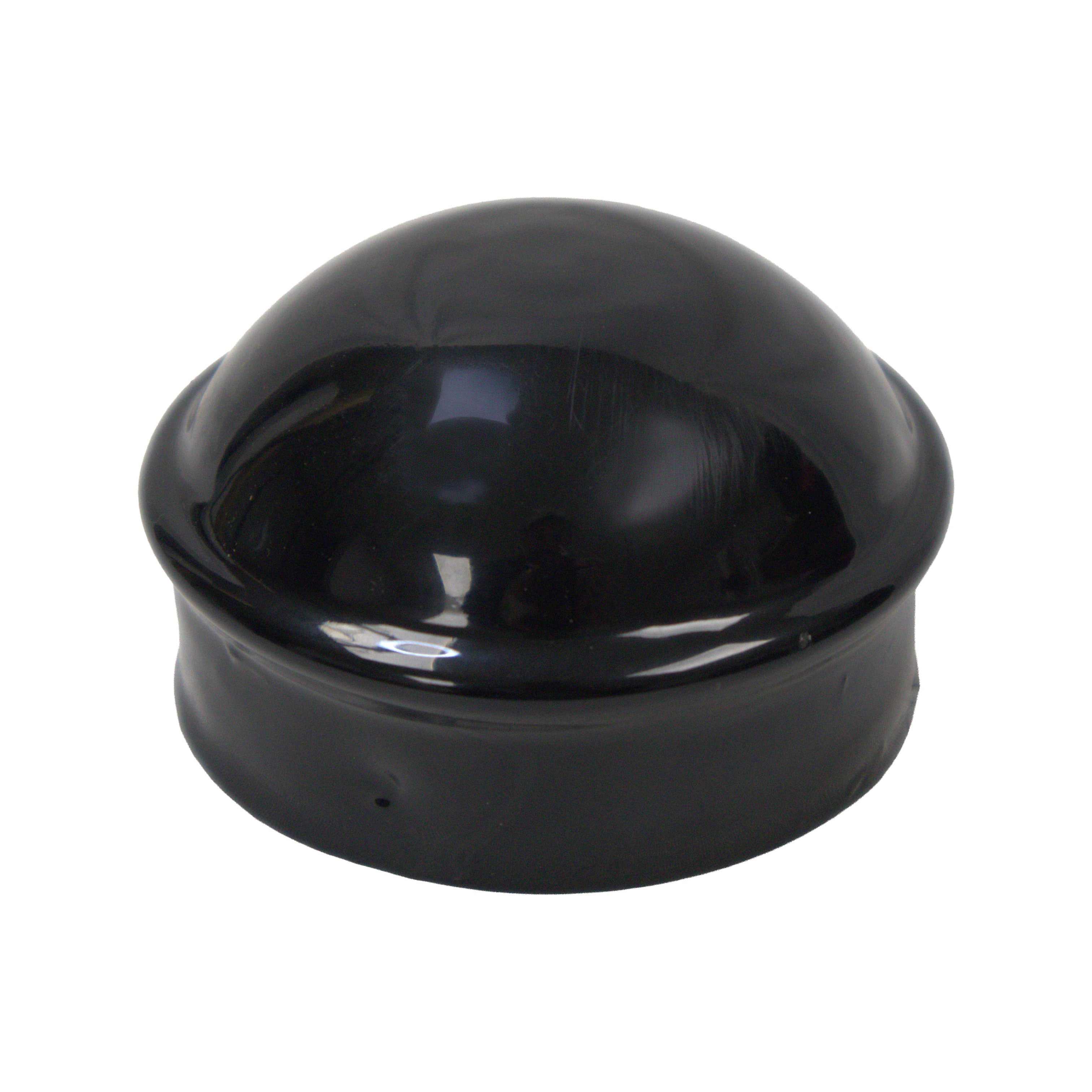 Post/Dome Cap Powder Coat Black, 3