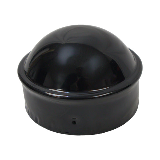 Post/Dome Cap Powder Coat Black, 4"