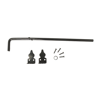 CANE BOLT 18" DROP ROD HDG + POWDER COATED BLACK
