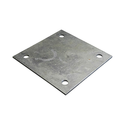 Base/Flange Plate Galvanized, 1/4" x 6" x 6", Pack of 20