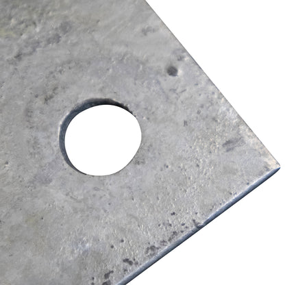 Base/Flange Plate Galvanized, 1/4" x 6" x 6", Pack of 20