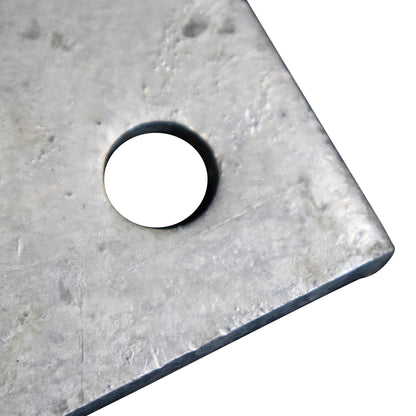 Base/Flange Plate Galvanized, 3/8" x 6" x 6", Pack of 10