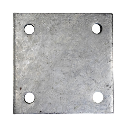Base/Flange Plate Galvanized, 3/8" x 6" x 6", Pack of 10