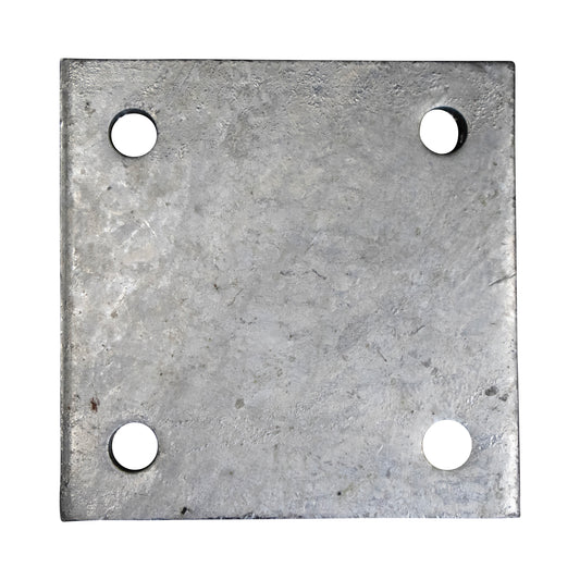 Base/Flange Plate Galvanized, 3/8" x 6" x 6", Pack of 10