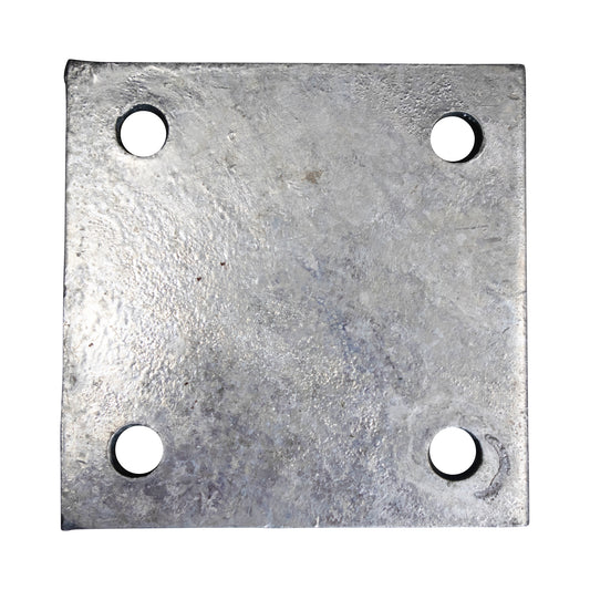 Base/Flange Plate Galvanized, 1/4" x 6" x 6", Pack of 20