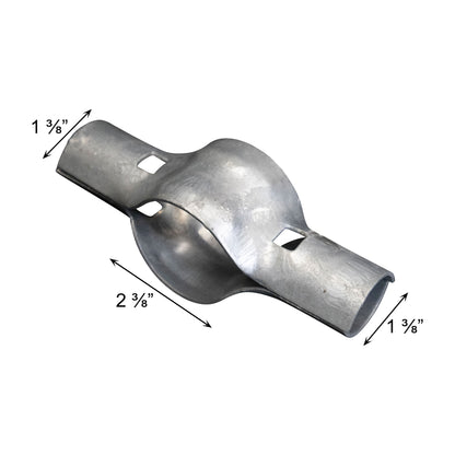 BOULEVARD/LINE RAIL CLAMP Galvanized 2 3/8" x 1 3/8", Pack of 100