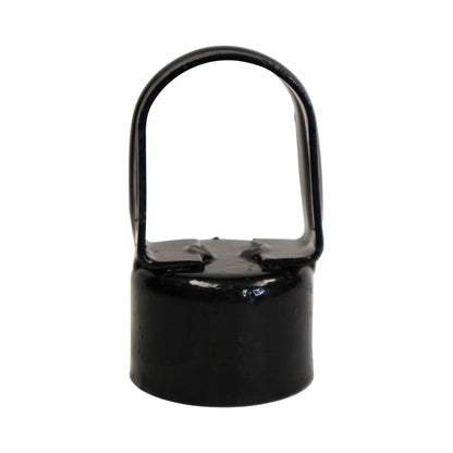 Loop Cap Steel Powder Coated Black, 1 7/8" x 1 5/8", Pack of 50