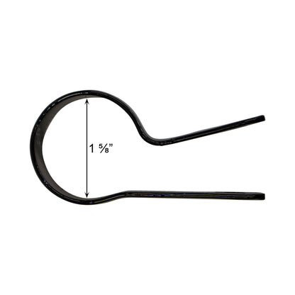 Tension Band (Beveled) Powder Coated Black, 1 5/8", Pack of 250