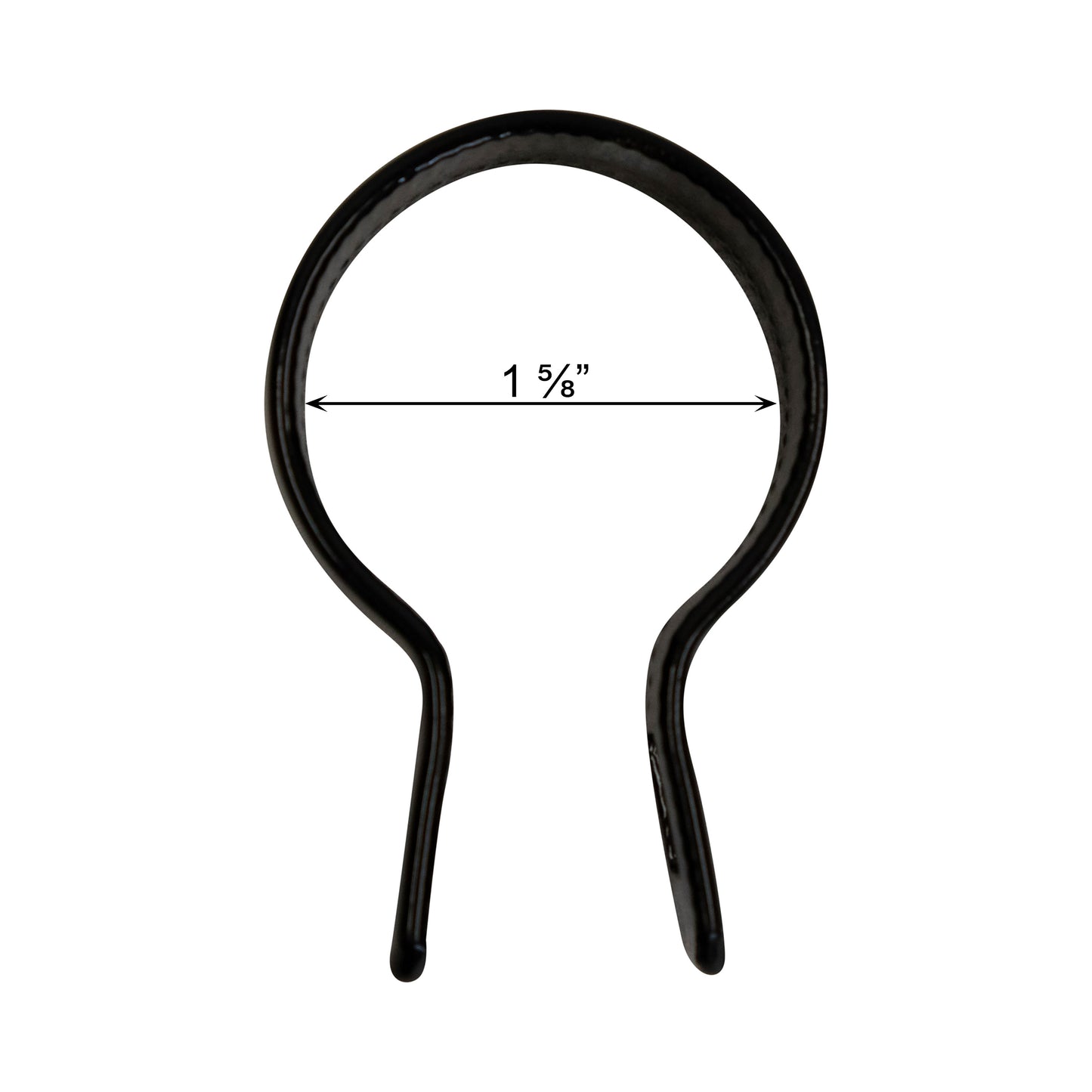 Brace Band (Beveled) Powder Coated Black, 1 5/8", Pack of 250