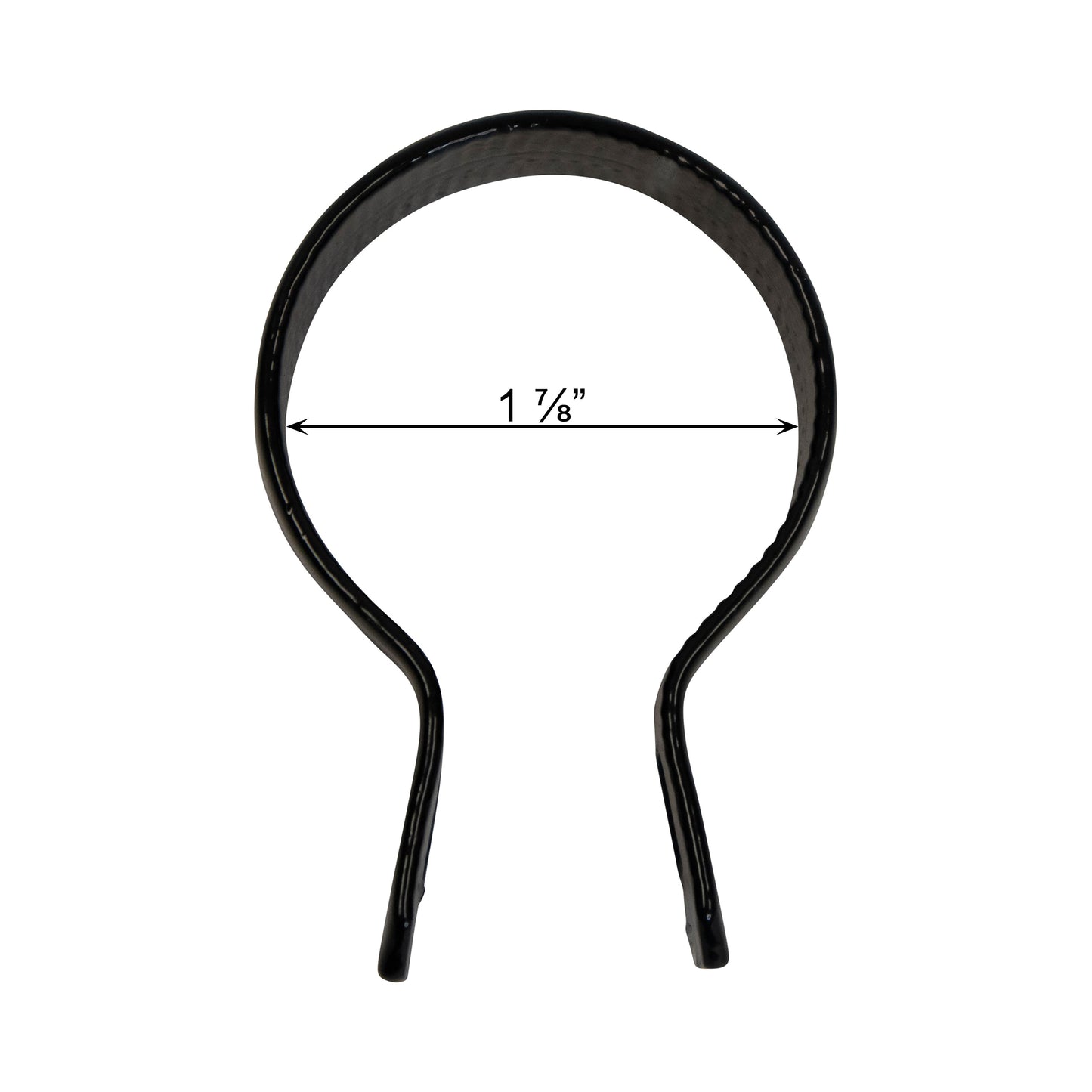 Brace Band (Beveled) Powder Coated Black, 1 7/8", Pack of 250