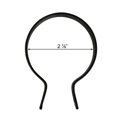 Brace Band (Beveled) Powder Coated Black, 2 7/8", Pack of 100